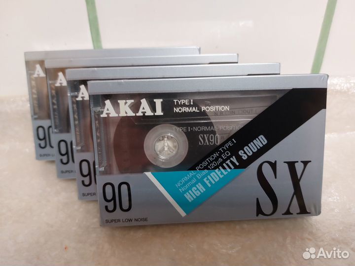 Аудиокассеты новые Akai sx90