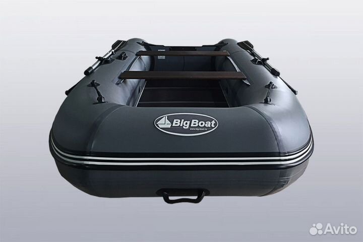 Лодка пвх Big Boat Bering 340К серая