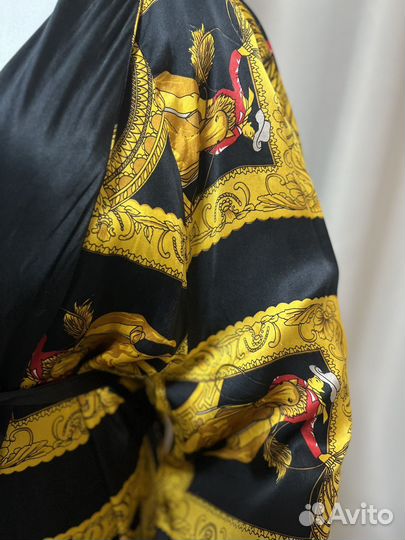 Двухсторонний шёлковый халат