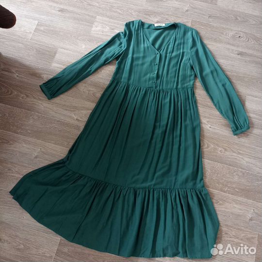 Летнее свободное платье 42