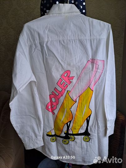 Рубашка белая женская винтаж