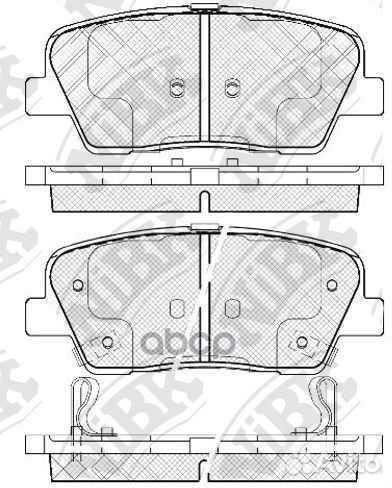 Колодки тормозные дисковые задние NiBK PN0415 Я