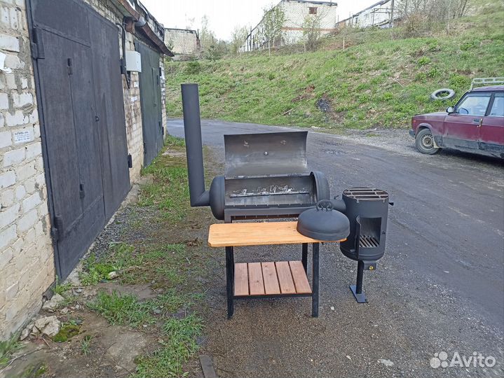 Мангал, коптильня, барбекю