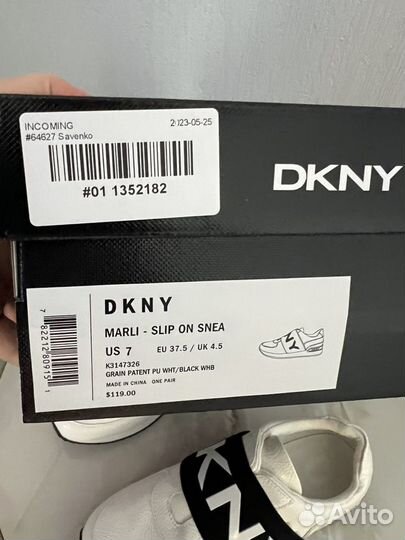 Кроссовки слипоны dkny оригинал