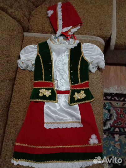 Новогодний костюм красная шапочка