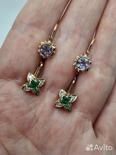 Золотые серьги СССР