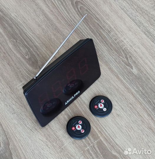 Кнопка вызова официанта Слим табло Инфо русское