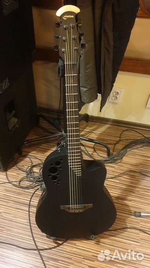 Акустическая гитара Ovation TX Mid Cutaway Black