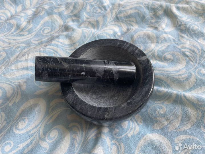 Ступка с пестиком, 11,5x6см, мрамор. Торг