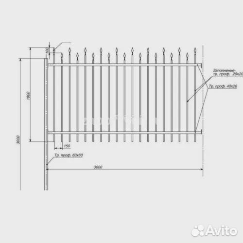Забор сварной арт-15