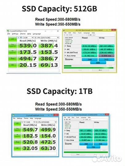 SSD диск 512GB/1TB SATA 6GBit/s (Новый)