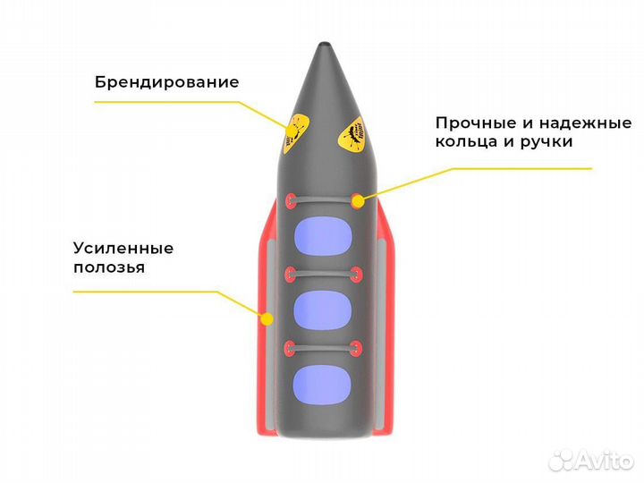 Буксируемый аттракцион надувной водный, зимний ат