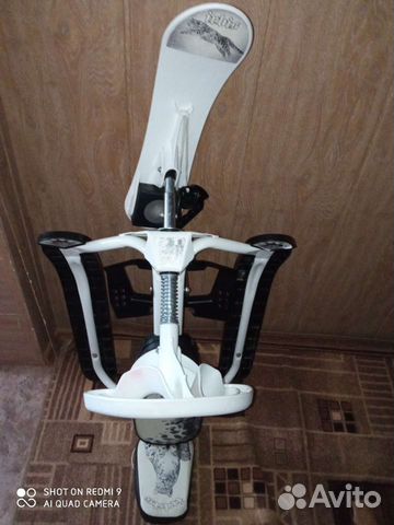 Детский снегокат со спинкой