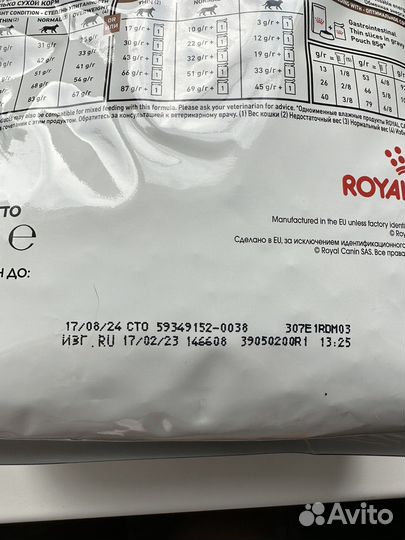 Корм для кошек royal canin
