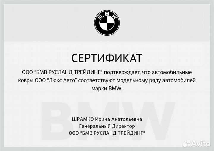 3D Коврики BMW X3 G01 Экокожа Салон Багажник