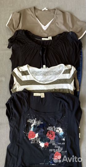 Вещи пакетом 50-52 H&M dkny капри топ брюки