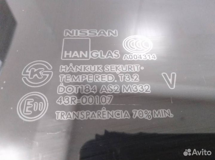 Стекло двери задней правой Nissan Almera Classic B