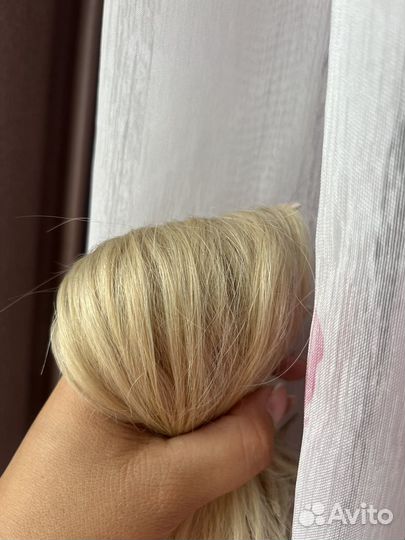 Волосы для наращивания блонд бу
