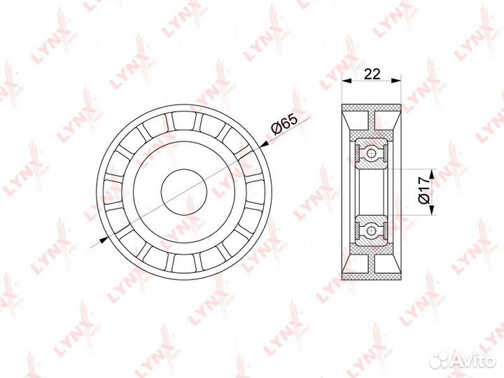 PB-5261 ролик натяжного механизма Hyundai i10