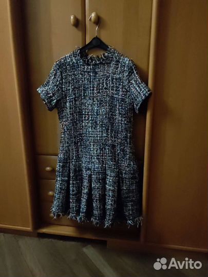 Платье ткань Шанель, платье на Новый год