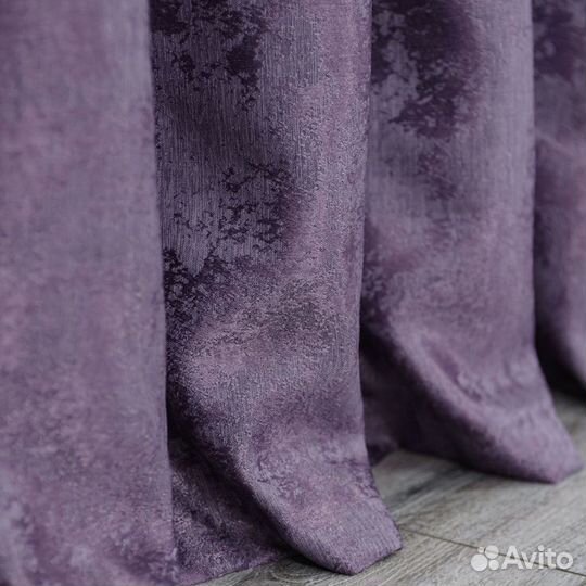 Комплект штор мрамор Зарина Фиолет