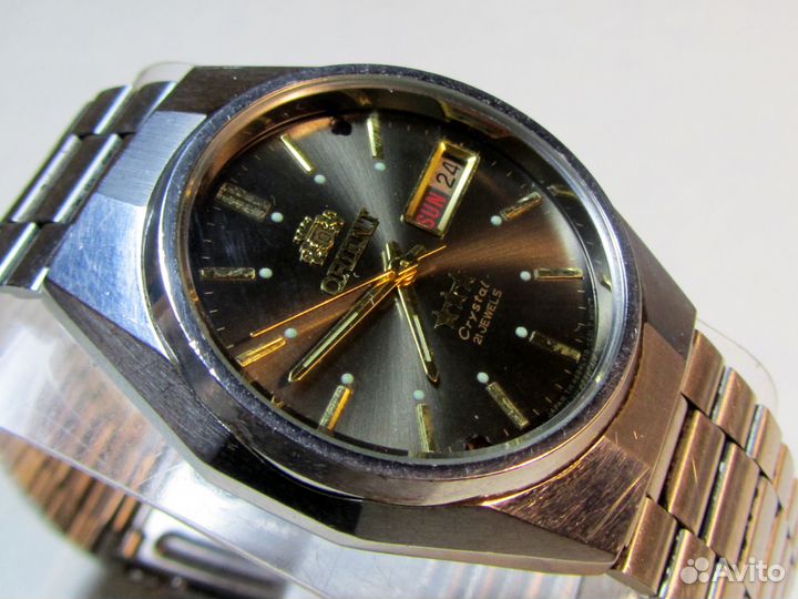 Японские часы Orient automatic, три звезды 21 jev