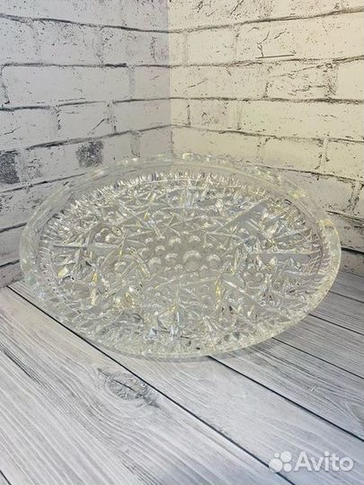 Хрустальное блюдо СССР