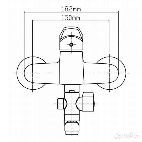 Смеситель для ванны с душем Latuno L10106