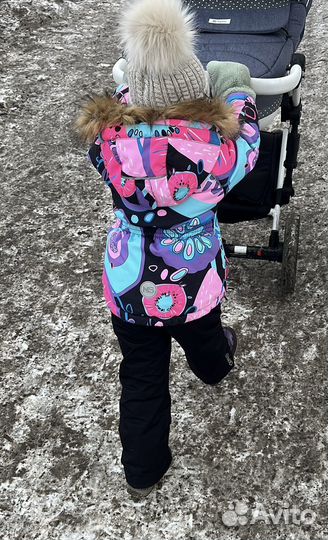 Зимний костюм для девочки 98-104nikastyle