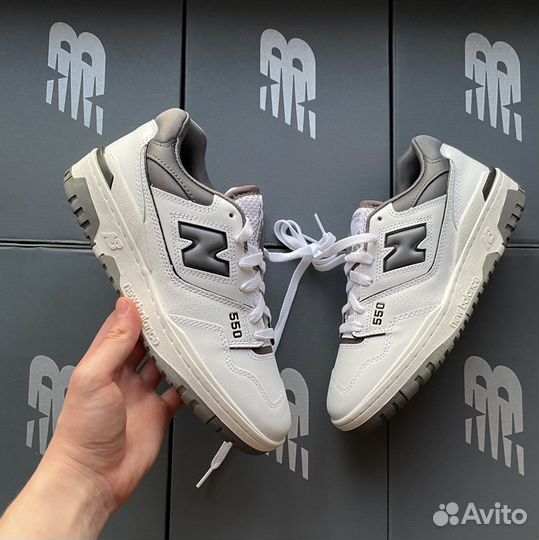 Кроссовки New Balance 550 White Grey 5,5-8,5us