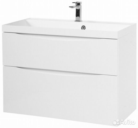 Мебель для ванной BelBagno Marino-H60 80-BB800/450-LV-MR-AST Bianco Lucido