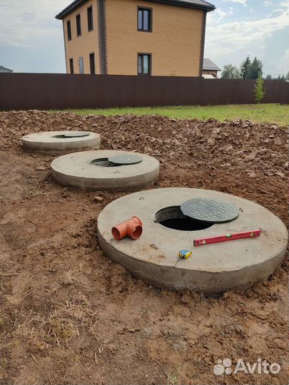 Септик из бетонных колец под ключ