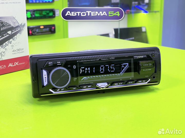 Магнитола 1din Aura Fireball-304BT 12/24V
