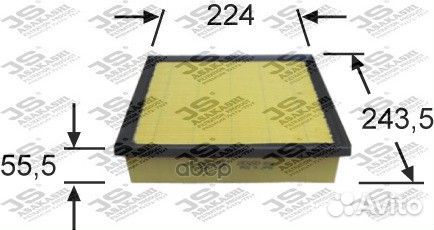 Фильтр воздушный A1519 JS Asakashi