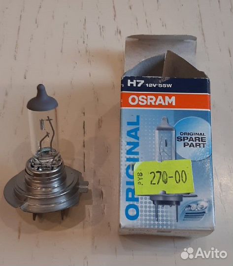 Лампочка h7 Osram 12v 55w новая