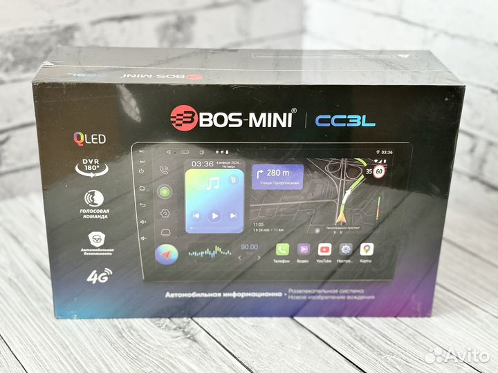 Магнитола андроид Bos mini сс3л 6/128 9дюйм