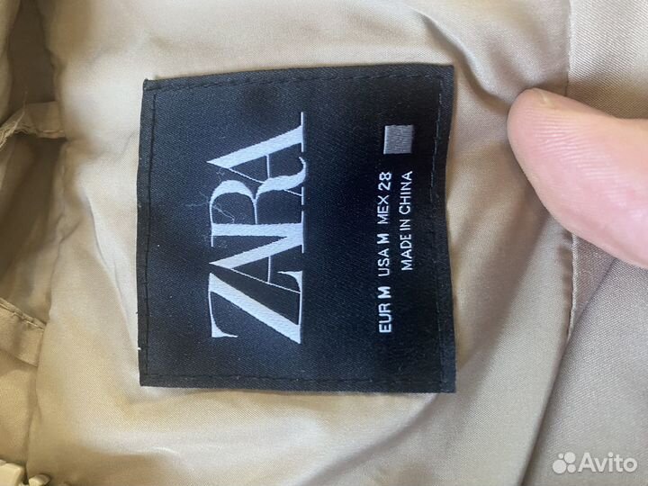 Женский пуховик zara 46