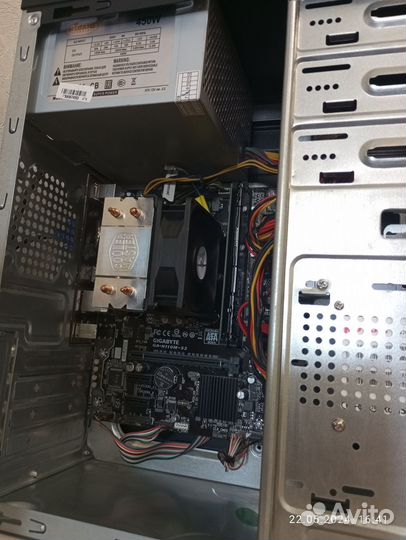 Компьютер в сборе core i3-7100/8Gb/128Gb/500G/450w