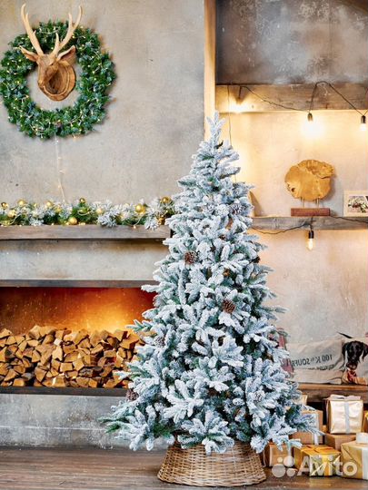 Ель искуственная заснеженная 180, 210, 240, 270 см