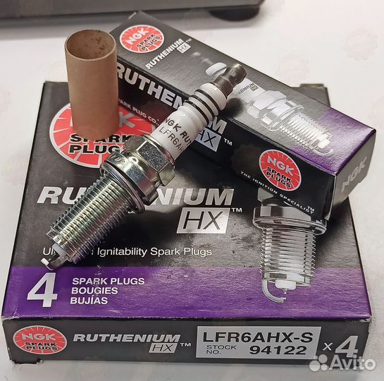 Свечи зажигания NGK ruthenium HX 94122 LFR6AHX-S 4