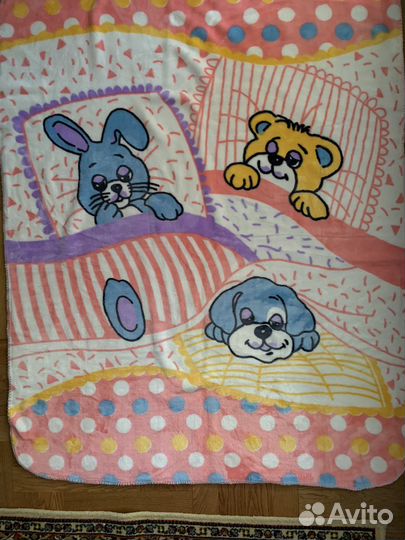 Детское одеяло плед новое 110*140см