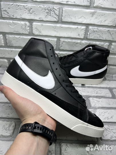 Кроссовки nike blazer mid 77 black 44