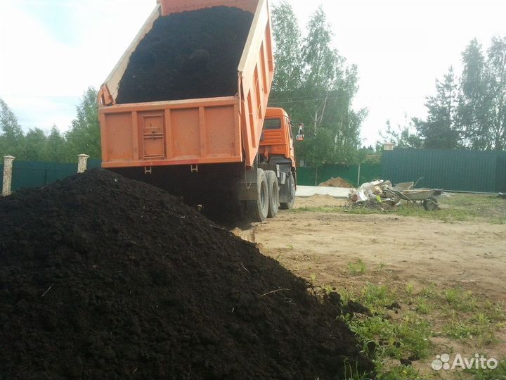 Доставка плодородного грунта Камаз