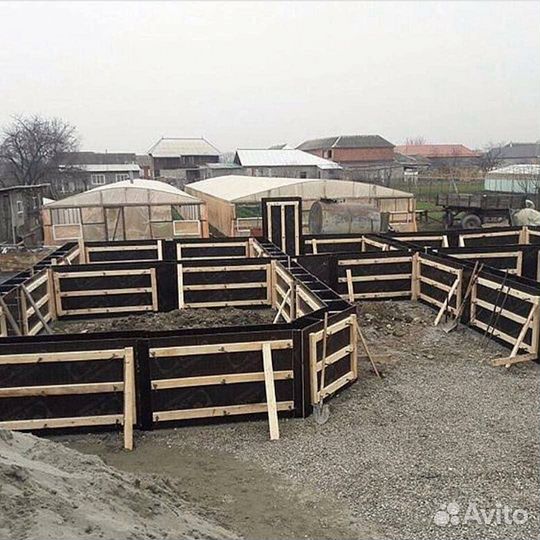 Заливка фундамента
