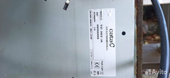 Электроплита Варочная панель Cata TD302 A