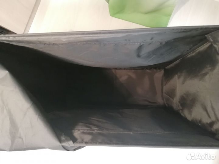 Корзина для белья IKEA скубб чёрная