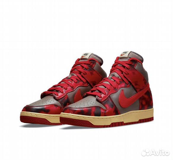 Nike Dunk High 1985 SP Red Camo Acid Wash оригинал