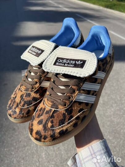 Кеды Adidas Samba Pony x Wales Bonner Leopard