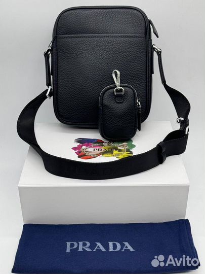 Сумка планшет Prada натуральная кожа