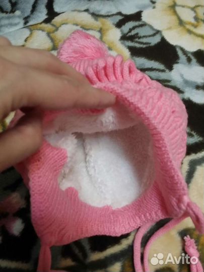 Шапка и перчатки для девочки